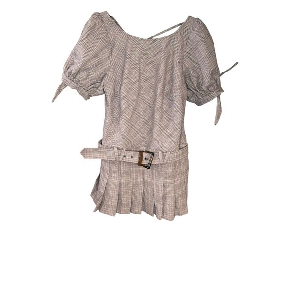 NWOT Free People Sevi Plaid Mini Dress Women size Small - Picture 4 of 10